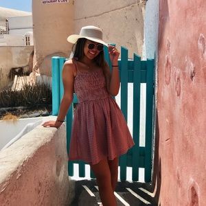 Forever 21 Red Checkered Mini Dress